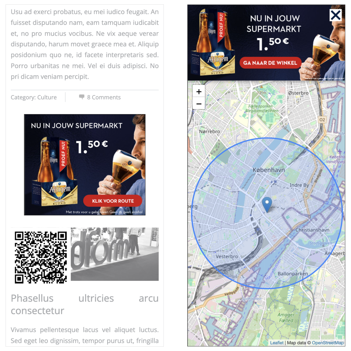 Afflichem Store Locator Set up