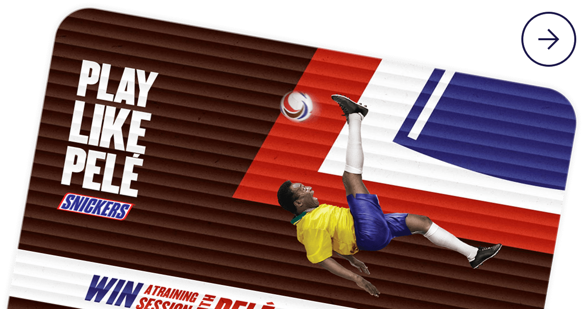 Creative Preview of Takeover Ad - Snickers