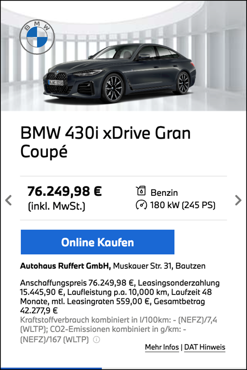 BMW banner example