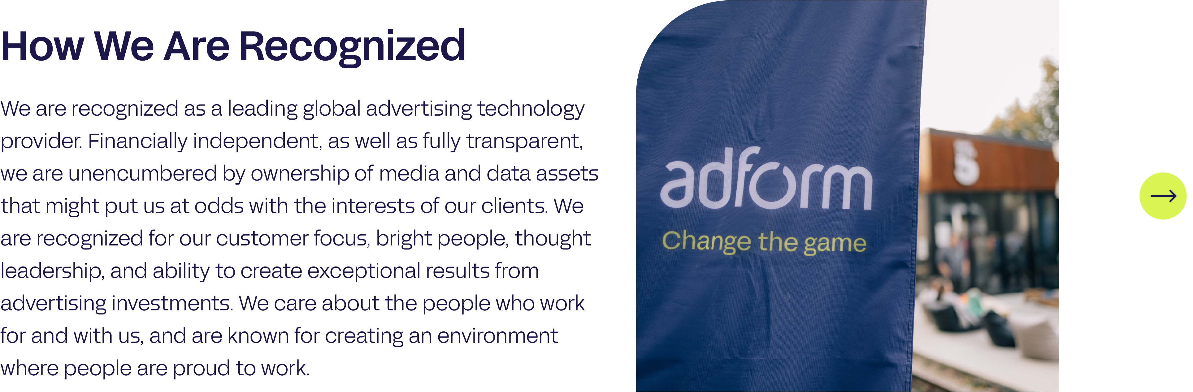 How We Are Recognized